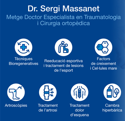 Servicios Dr. Massanet. Tratumatología Sant Cugat